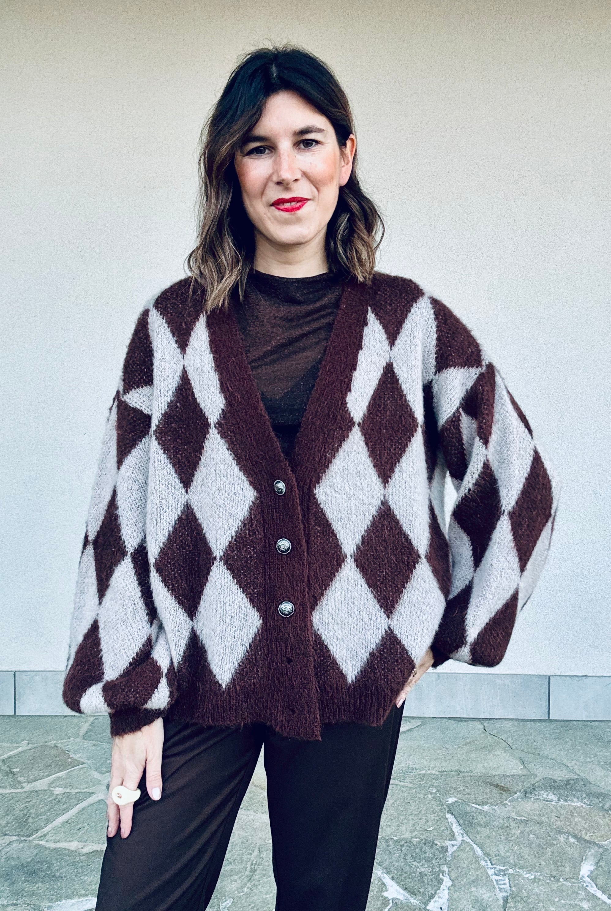 Cardigan rombi