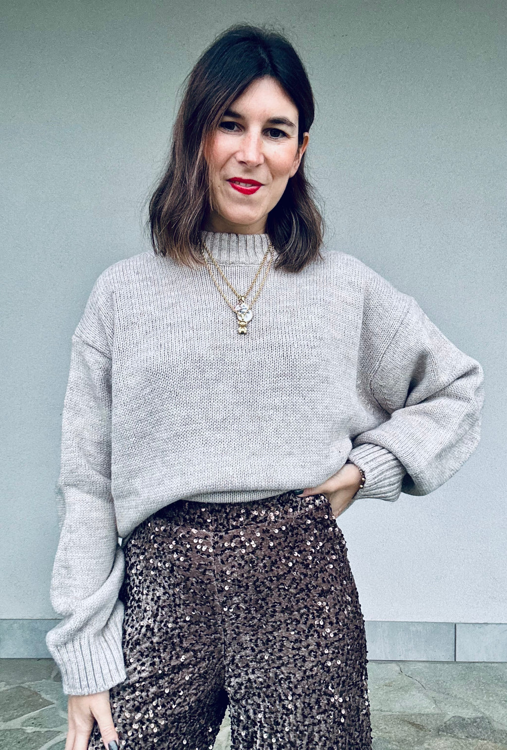 Pantalone paillettes