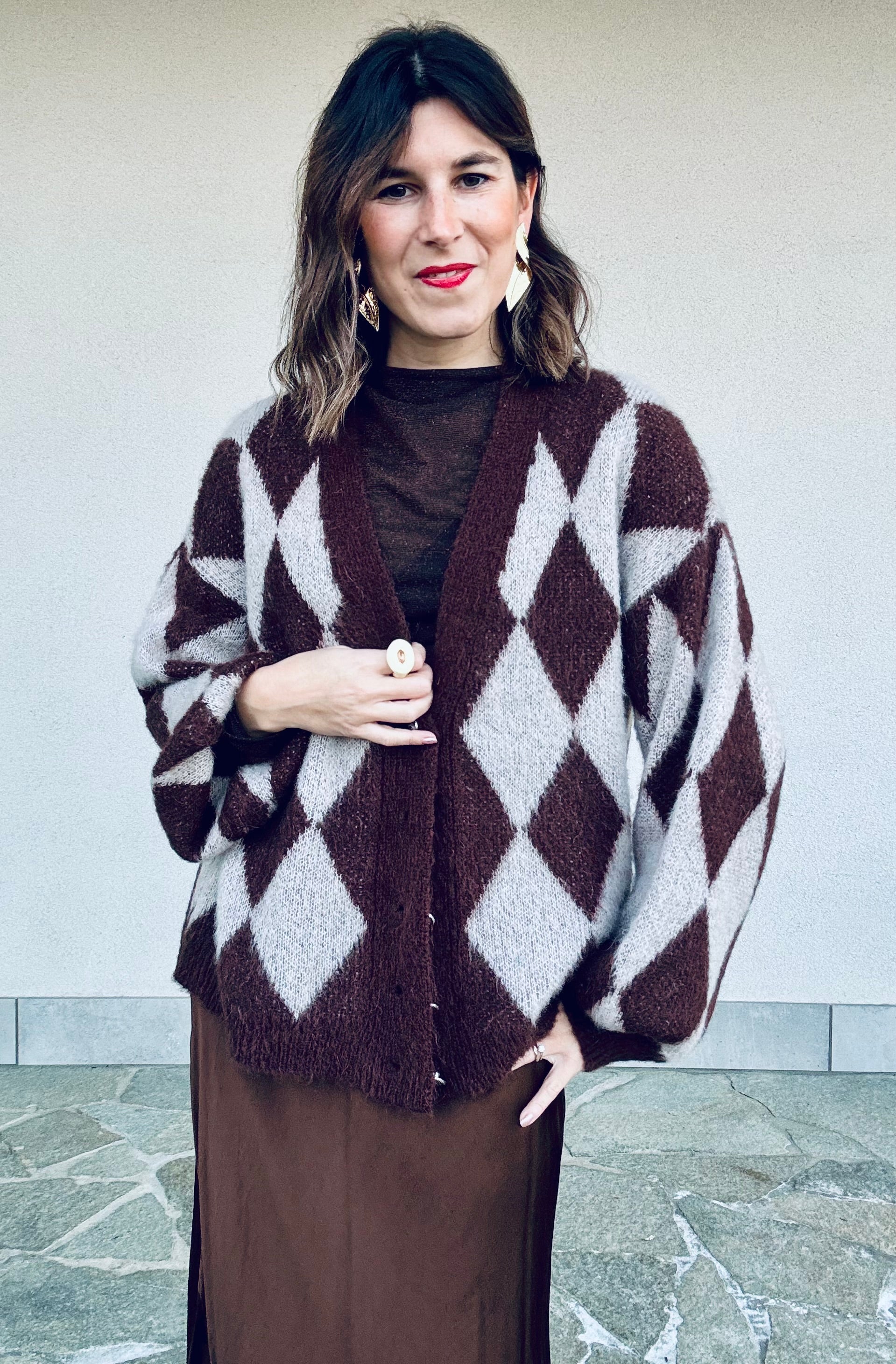 Cardigan rombi