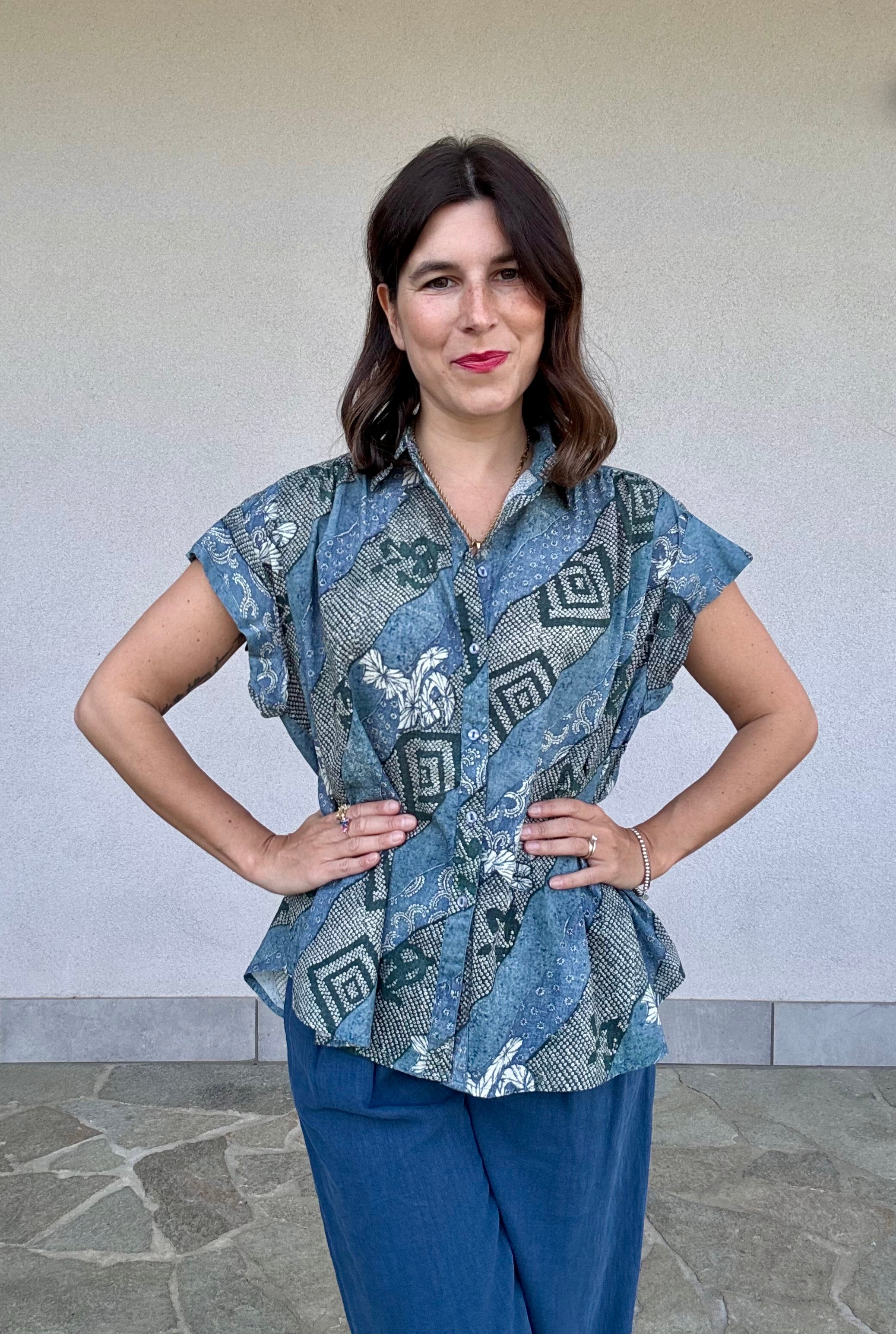 Blusa manica corta