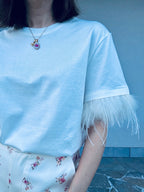 T-shirt piume