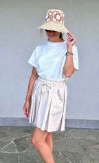 Cappello rafia mattonelle