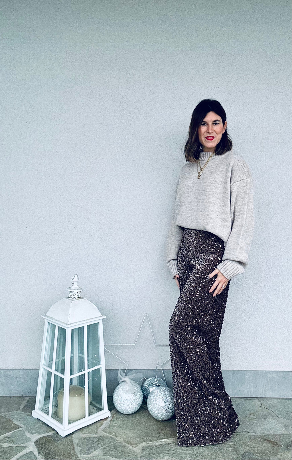 Pantalone paillettes