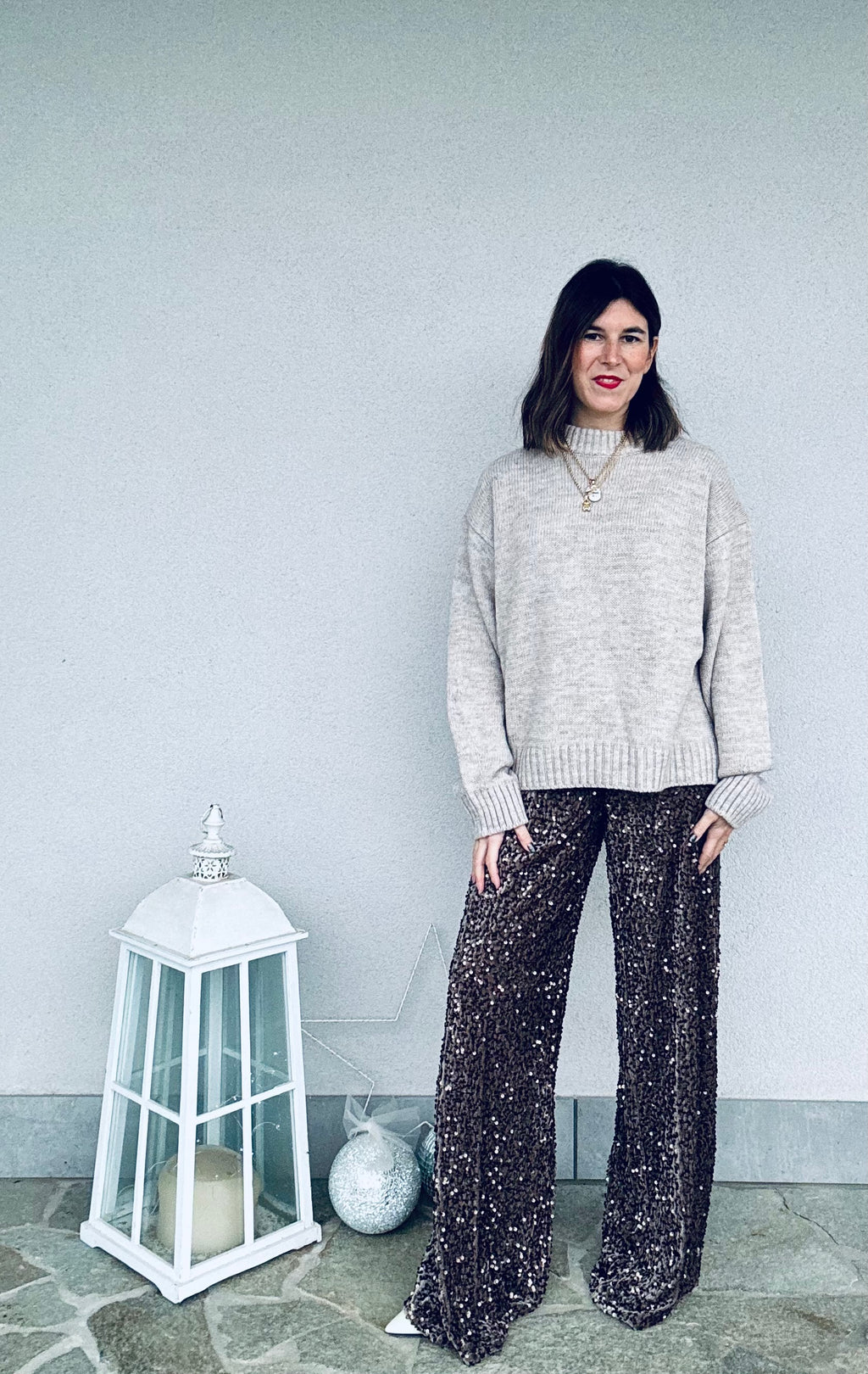 Pantalone paillettes